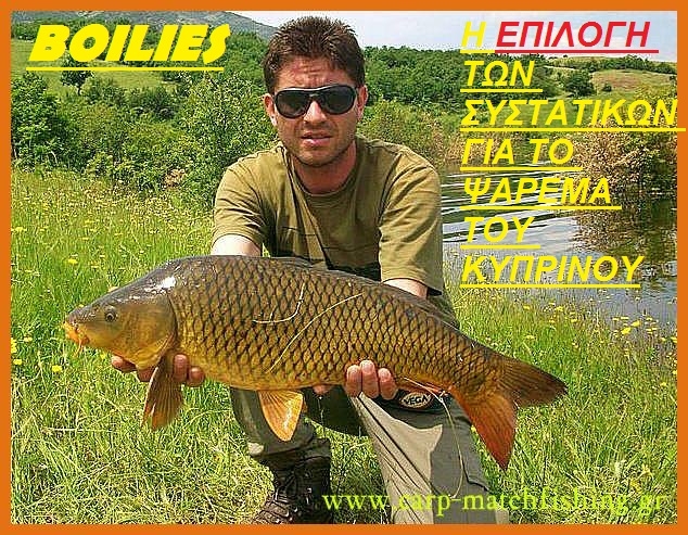 Βoilies:Επιλέγοντας τα καλύτερα συστατικά για τα πιο αποδοτικά ψαρέματα κυπρίνου
